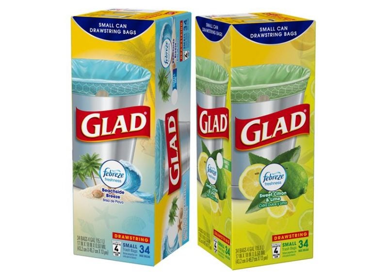 Glad OdorShield 4-Gallons Febreze Sweet Citron and Lime White