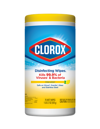 Clorox lemon scent disinfecting wipes