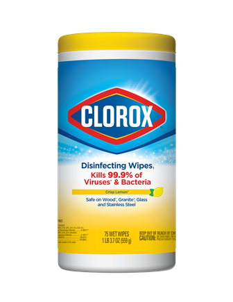 Clorox lemon scent disinfecting wipes 