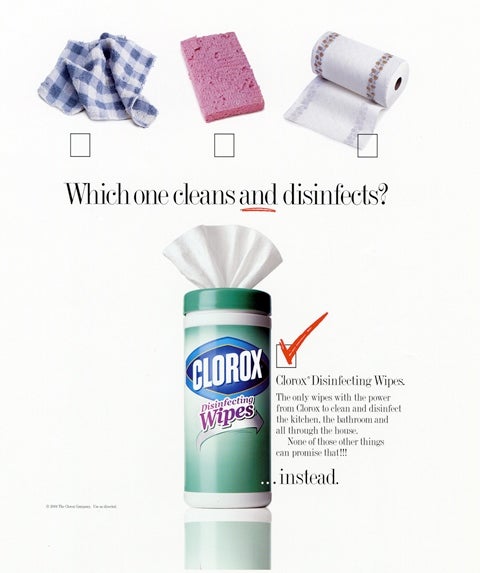 Clorox Wipes Cleaning and Disinfectant Tips