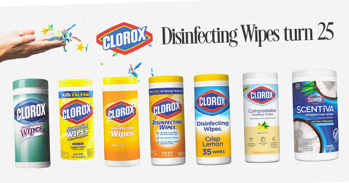 Celebrating 25 years of Clorox Disinfecting Wipes | The Clorox Company