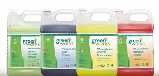 Green Works commercial solutions lineup