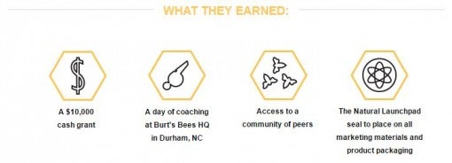 Burt's Bees Natural Launchpad What Winners Earn