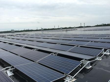 Renewable energy solar panels in Clorox Aberdeen